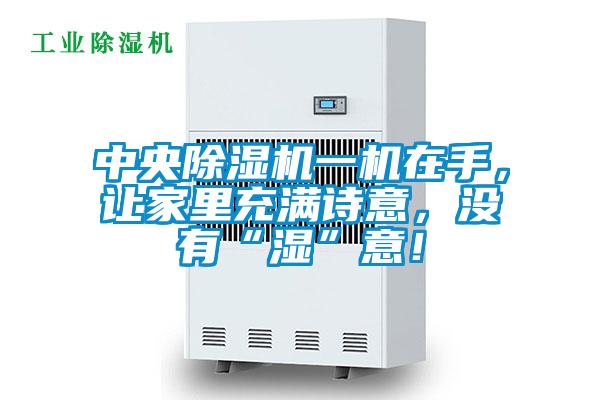 中央除濕機一機在手，讓家里充滿詩意，沒有“濕”意！