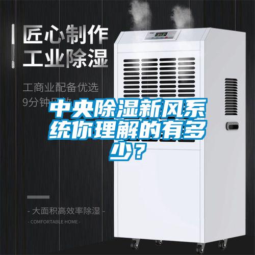 中央除濕新風系統你理解的有多少?
