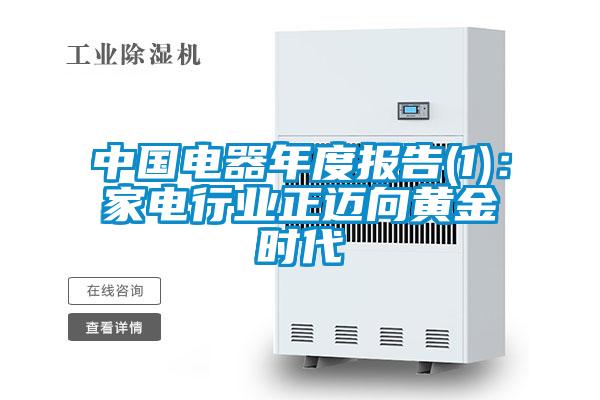 中國電器年度報(bào)告(1):家電行業(yè)正邁向黃金時(shí)代