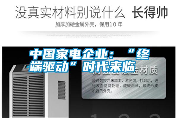 中國家電企業(yè):“終端驅動”時代來臨