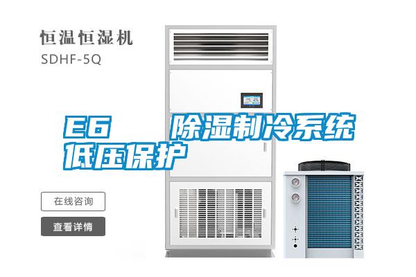 E6 除濕制冷系統低壓保護