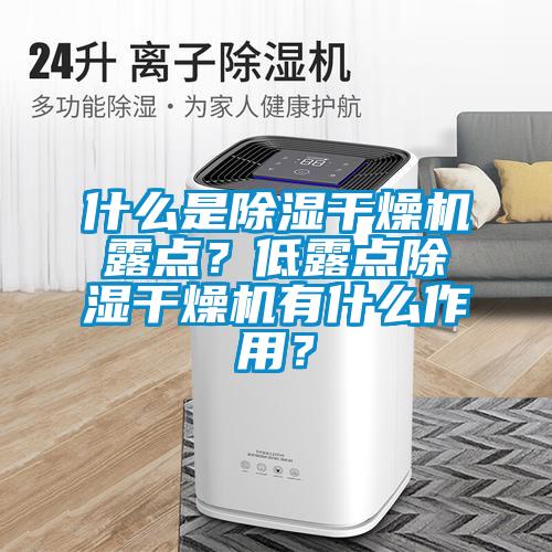 什么是除濕干燥機露點?低露點除濕干燥機有什么作用?