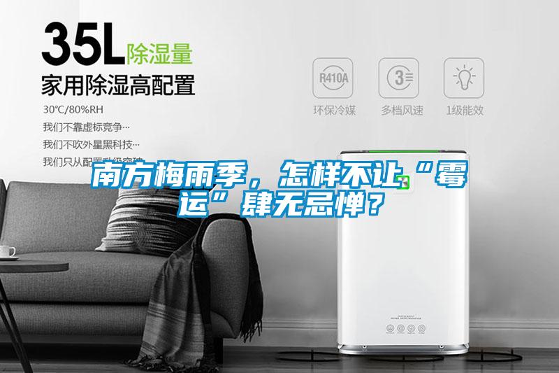 南方梅雨季,怎樣不讓“霉運”肆無忌憚?