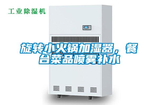 旋轉(zhuǎn)小火鍋加濕器,餐臺(tái)菜品噴霧補(bǔ)水