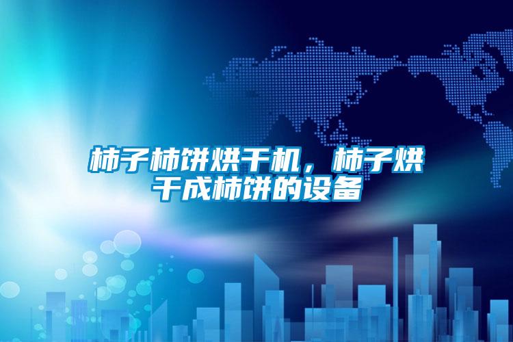 柿子柿餅烘干機，柿子烘干成柿餅的設備