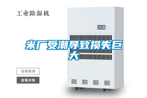 米廠受潮導致損失巨大