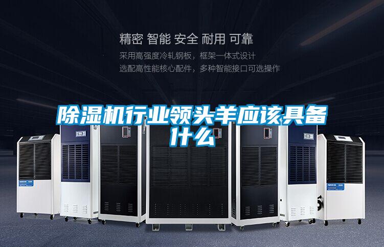 除濕機行業領頭羊應該具備什么