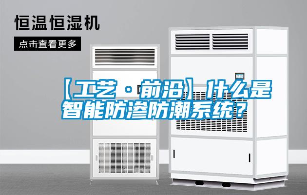 【工藝·前沿】什么是智能防滲防潮系統?