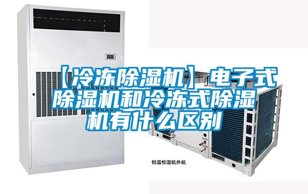 【冷凍除濕機】電子式除濕機和冷凍式除濕機有什么區別