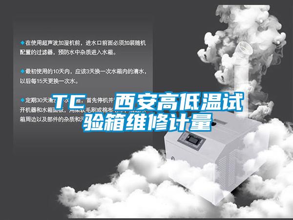 TC 西安高低溫試驗箱維修計量