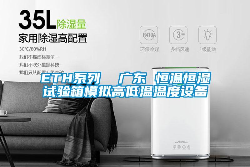 ETH系列 廣東 恒溫恒濕試驗(yàn)箱模擬高低溫溫度設(shè)備
