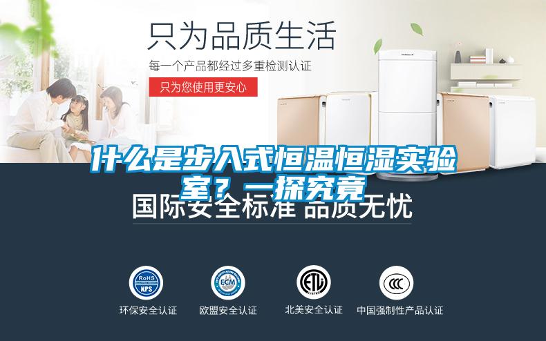 什么是步入式恒溫恒濕實驗室?一探究竟