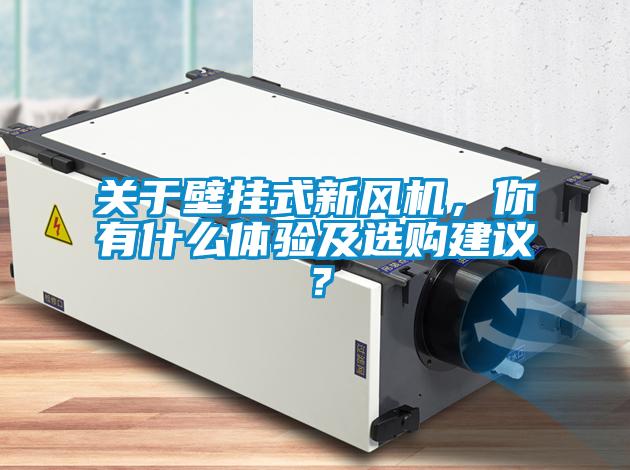 關(guān)于壁掛式新風(fēng)機(jī)，你有什么體驗(yàn)及選購建議？