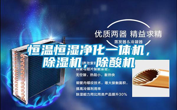 恒溫恒濕凈化一體機(jī)，除濕機(jī)，除酸機(jī)