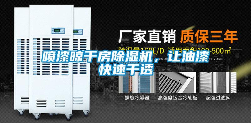 噴漆晾干房除濕機,讓油漆快速干透