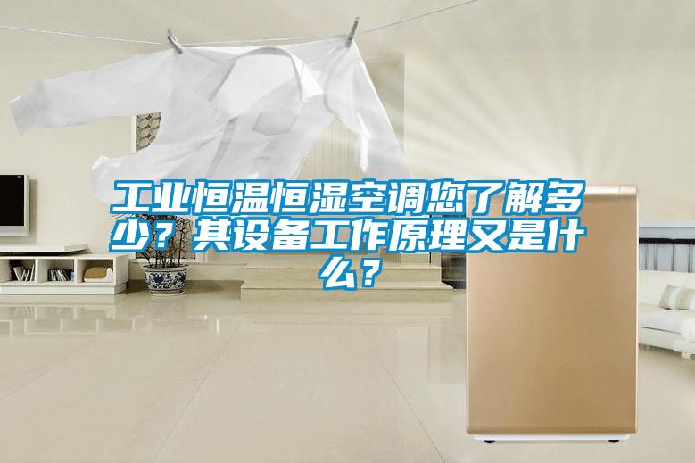 工業恒溫恒濕空調您了解多少？其設備工作原理又是什么？