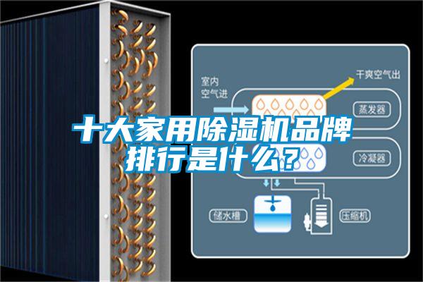 十大家用除濕機品牌排行是什么?