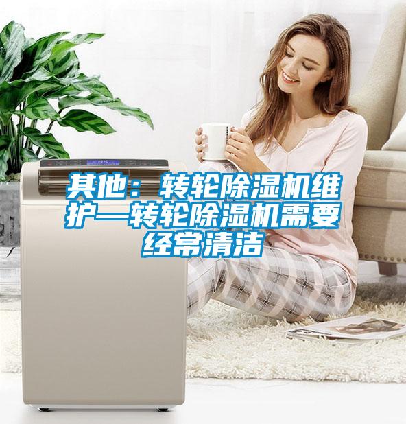 其他:轉輪除濕機維護—轉輪除濕機需要經常清潔