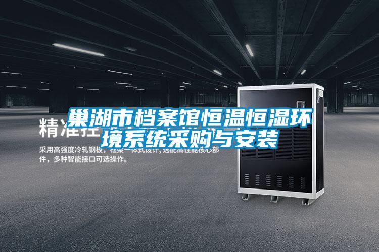 巢湖市檔案館恒溫恒濕環境系統采購與安裝
