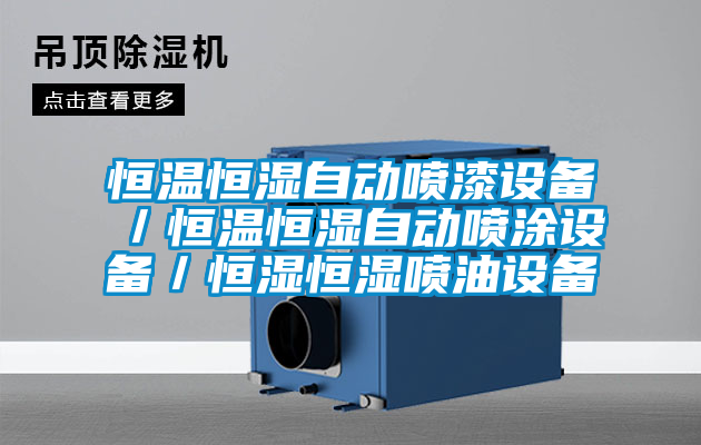 恒溫恒濕自動噴漆設備/恒溫恒濕自動噴涂設備/恒濕恒濕噴油設備