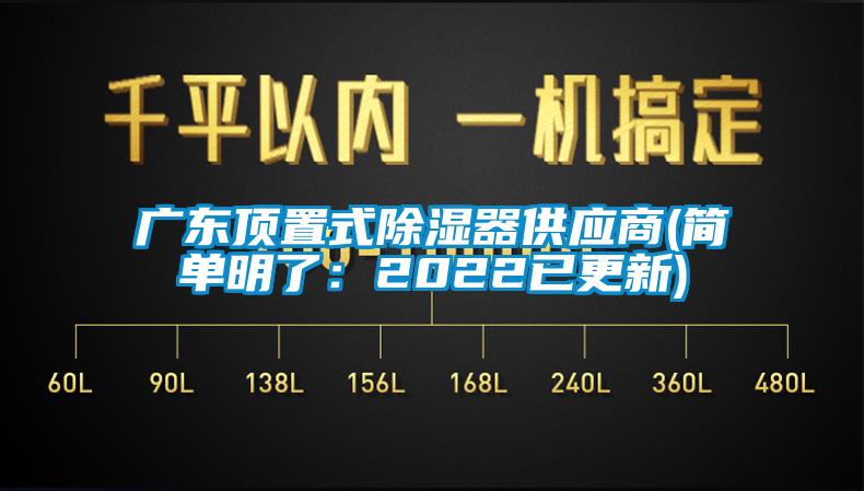 廣東頂置式除濕器供應商(簡單明了：2022已更新)