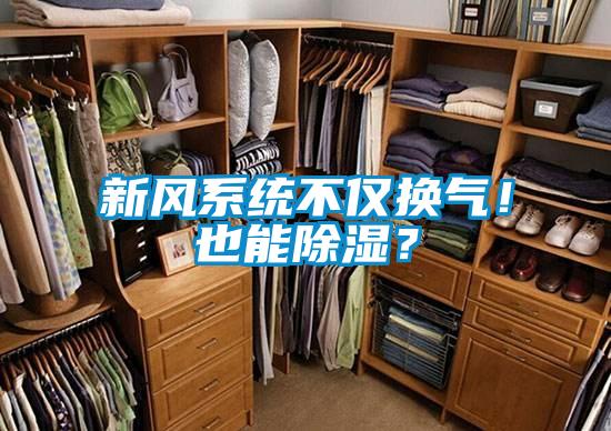 新風系統不僅換氣!也能除濕?