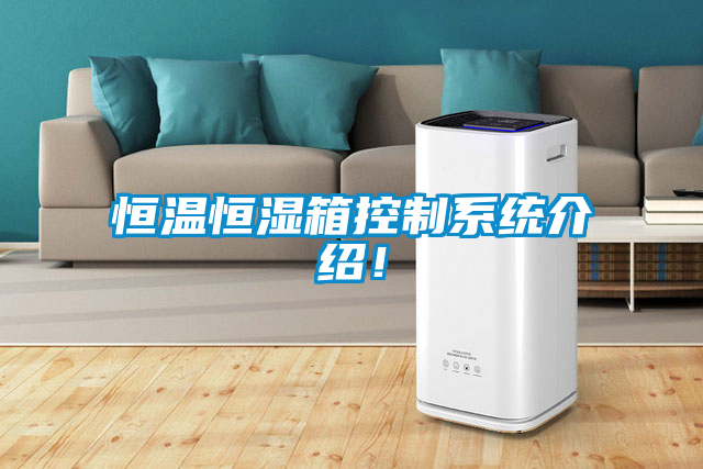 恒溫恒濕箱控制系統(tǒng)介紹!