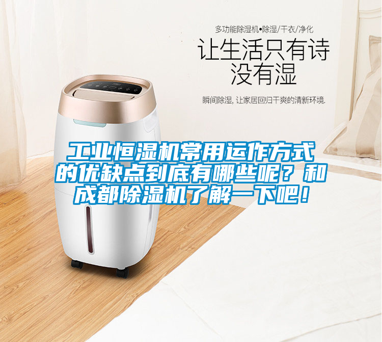 工業恒濕機常用運作方式的優缺點到底有哪些呢?和成都除濕機了解一下吧!
