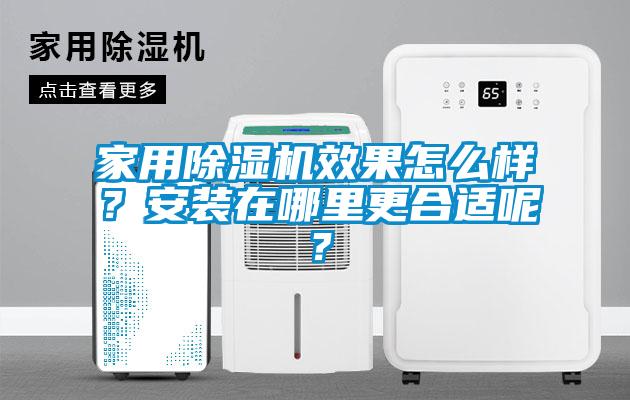 家用除濕機效果怎么樣？安裝在哪里更合適呢？