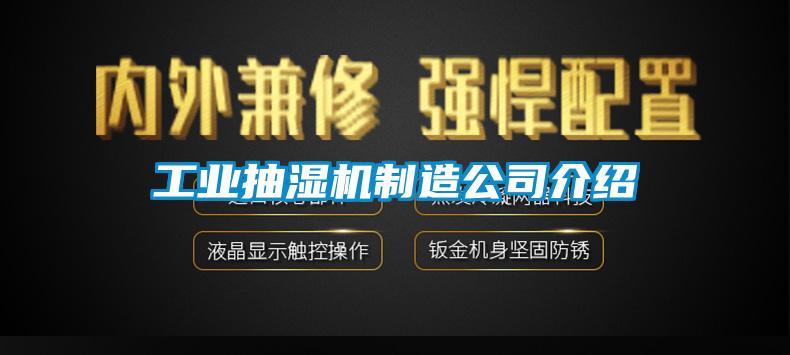 工業(yè)抽濕機制造公司介紹