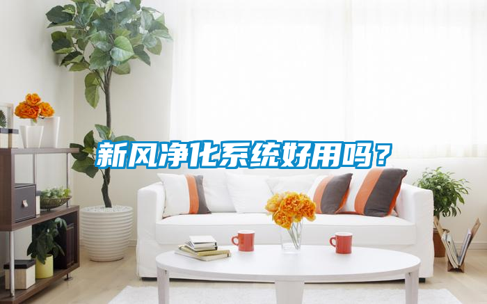 新風凈化系統好用嗎?