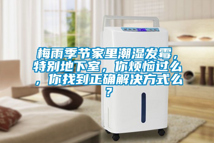 梅雨季節家里潮濕發霉,特別地下室,你煩惱過么,你找到正確解決方式么?