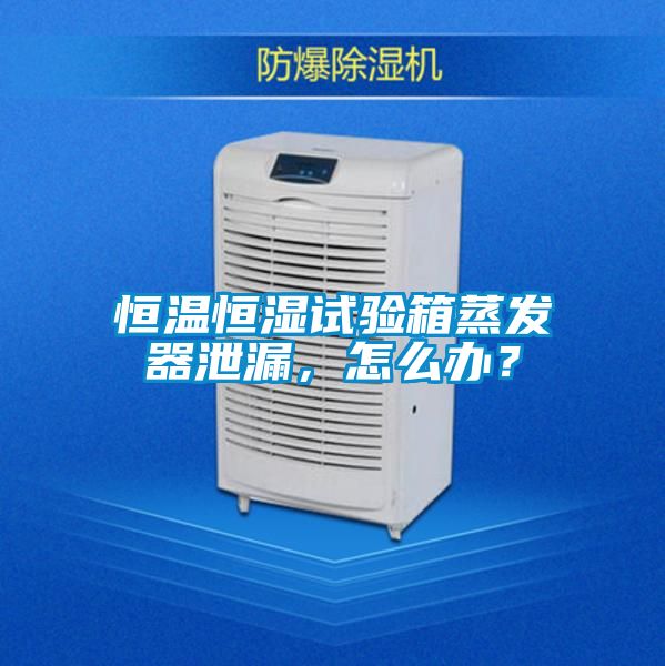 恒溫恒濕試驗箱蒸發器泄漏,怎么辦?