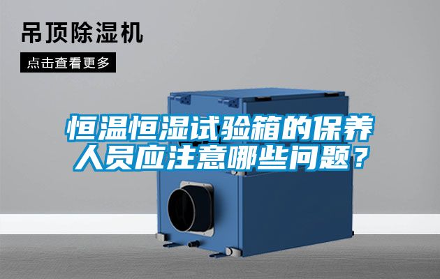 恒溫恒濕試驗(yàn)箱的保養(yǎng)人員應(yīng)注意哪些問題?