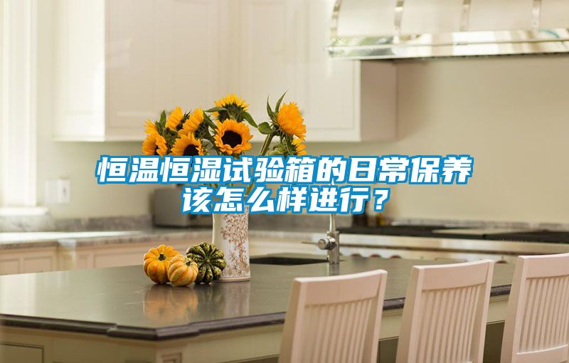 恒溫恒濕試驗(yàn)箱的日常保養(yǎng)該怎么樣進(jìn)行?