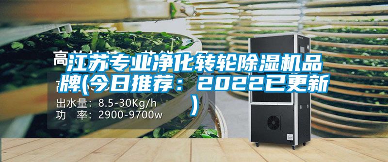 江蘇專業凈化轉輪除濕機品牌(今日推薦：2022已更新)