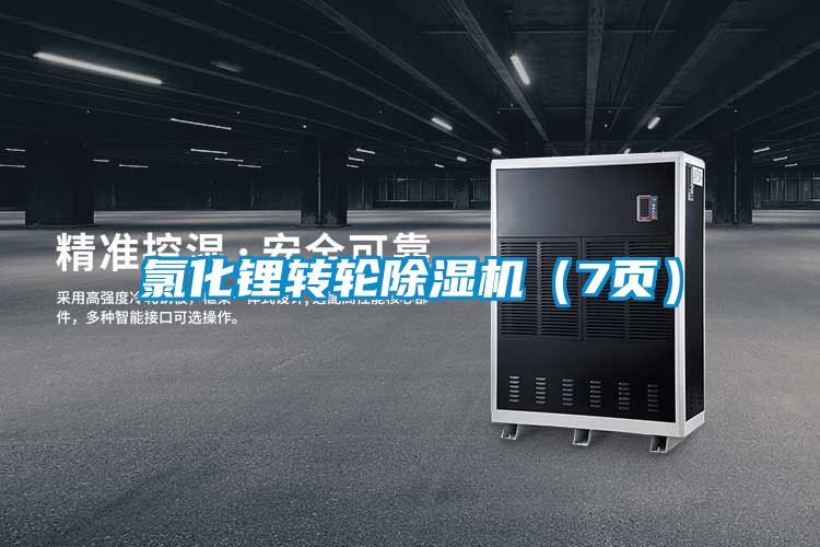 氯化鋰轉(zhuǎn)輪除濕機(7頁)