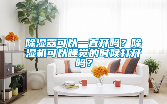 除濕器可以一直開嗎?除濕機可以睡覺的時候打開嗎?