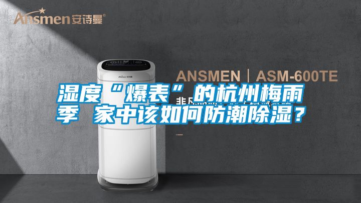 濕度“爆表”的杭州梅雨季 家中該如何防潮除濕?