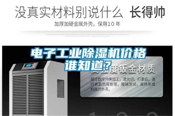電子工業除濕機價格誰知道?
