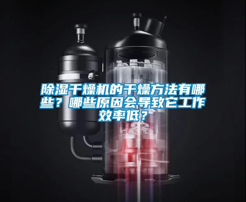除濕干燥機的干燥方法有哪些?哪些原因會導致它工作效率低?