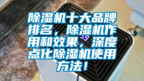 除濕機十大品牌排名，除濕機作用和效果，深度點化除濕機使用方法！