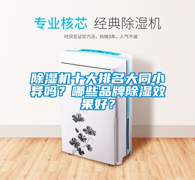 除濕機十大排名大同小異嗎？哪些品牌除濕效果好？
