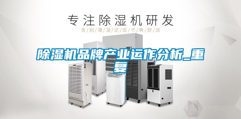 除濕機品牌產業運作分析_重復
