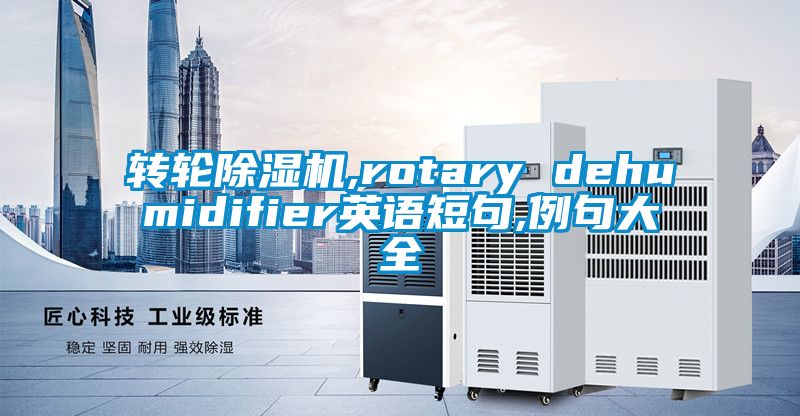 轉輪除濕機,rotary dehumidifier英語短句,例句大全