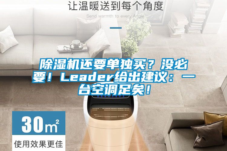 除濕機(jī)還要單獨(dú)買?沒(méi)必要!Leader給出建議:一臺(tái)空調(diào)足矣!