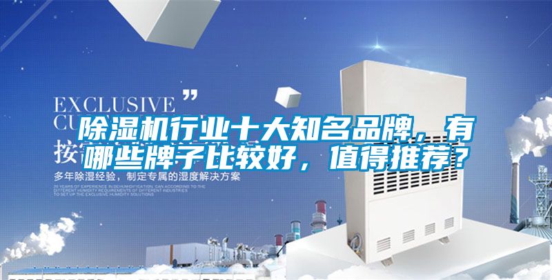 除濕機行業十大知名品牌，有哪些牌子比較好，值得推薦？