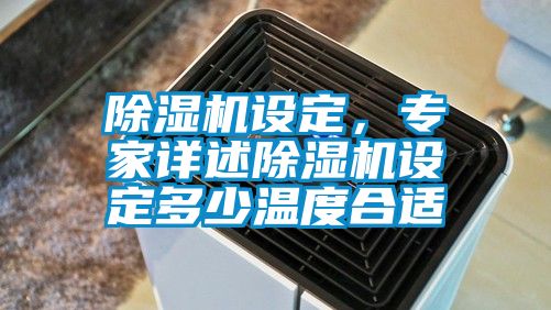 除濕機設定,專家詳述除濕機設定多少溫度合適