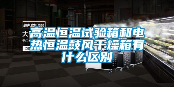 高溫恒溫試驗箱和電熱恒溫鼓風干燥箱有什么區別