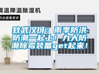 常見問題致武漢伢：雨季防洪防潮一起上！九大防潮除霉裝備get起來！